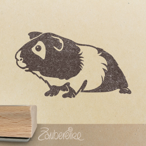 Stempelmotiv Meerschweinchen von der Seite