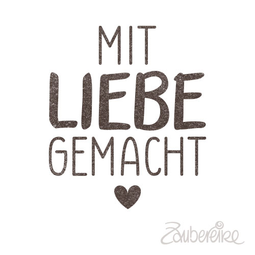 Midi-Textstempel "Mit Liebe gemacht"
