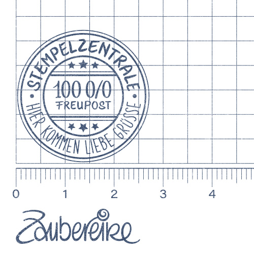 Poststempel "Stempelzentrale" für Fake-Post