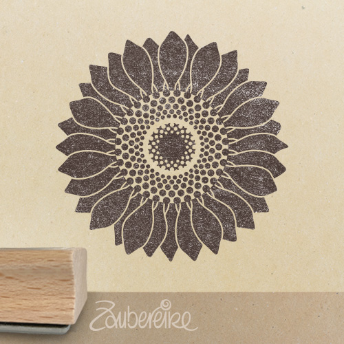 Motivstempel - Sonnenblume (flächig)
