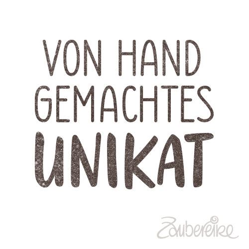 Midi-Textstempel "von Hand gemachtes Unikat"