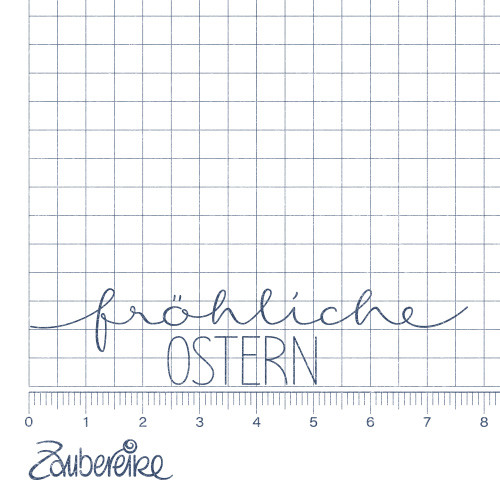 Textstempel - fröhliche Ostern
