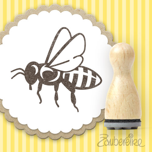 Ministempel fliegende Biene