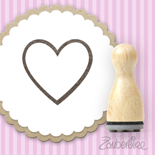 Ministempel Mini-Herzkontur