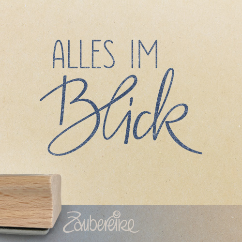 Textstempel-Motiv Alles im Blick