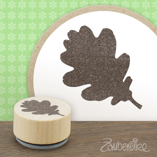 Midistempel Blatt der Stieleiche