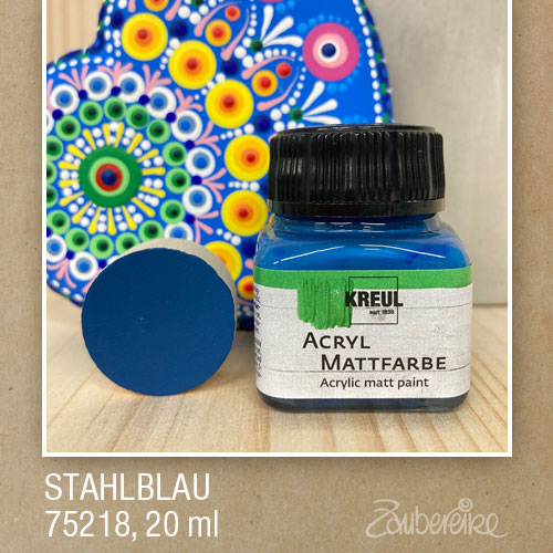 18 Stahlblau - Kreul Acryl Mattfarbe, 20 ml