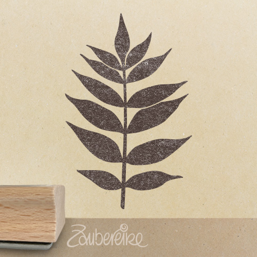 Motivstempel - großes Eschenblatt