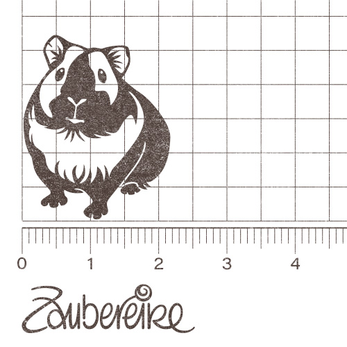 Stempelmotiv Meerschweinchen von vorne