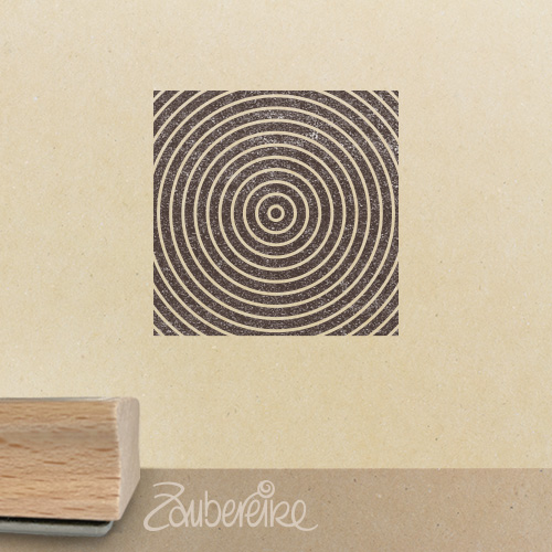 Motivstempel - Quadrat mit Kreisen (Briefmarkenhintergrund)