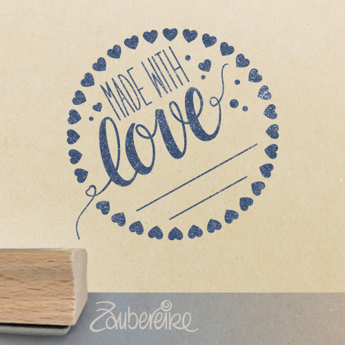Textstempel - Made with love