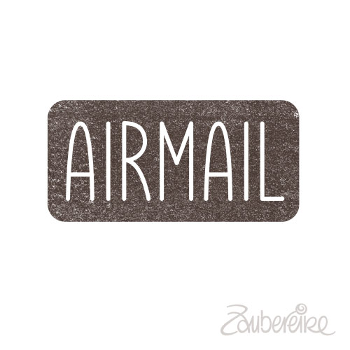 Midistempel "AIRMAIL"