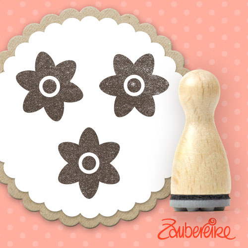 Ministempel drei Miniblümchen