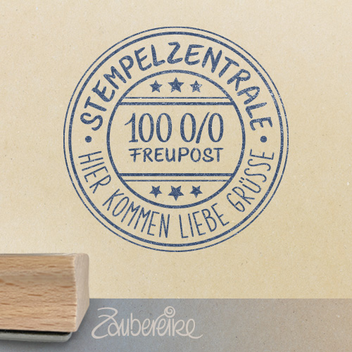 Poststempel "Stempelzentrale" für Fake-Post