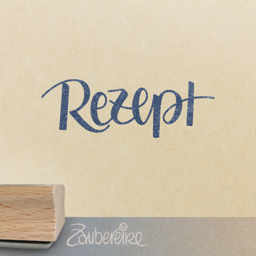 Textstempel - Rezept