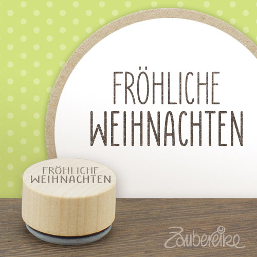 Midistempel "Fröhliche Weihnachten"