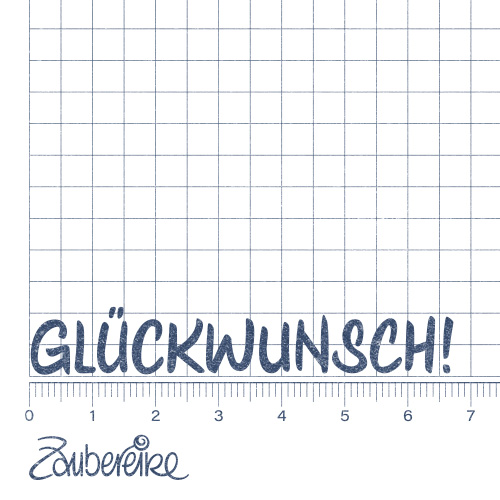 Textstempel "Glückwunsch!"