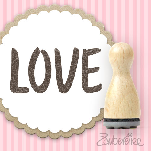 Mini-Textstempel "LOVE"