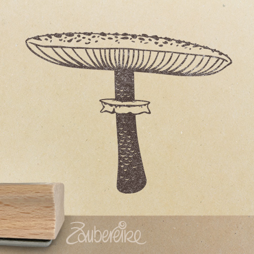 Motivstempel - Pilz (Parasol, Schirmriesling)