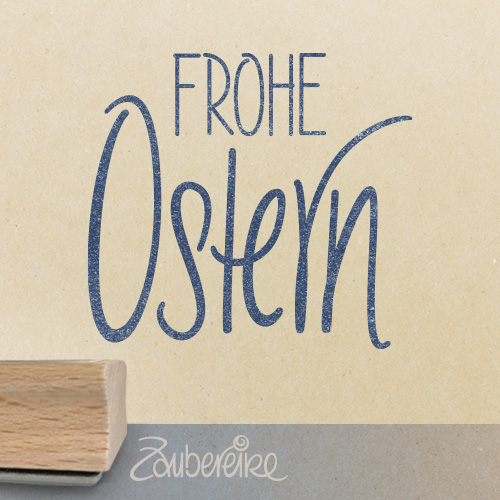 Textstempel - Frohe Ostern