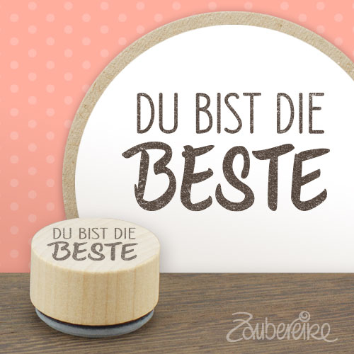 Midi-Textytempel "Du bist die beste"
