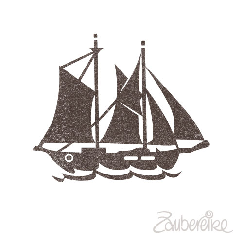 Midistempel Zweimaster