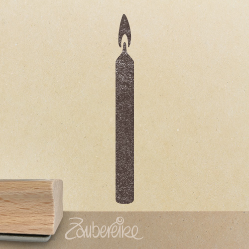 Motivstempel - Tortenkerze