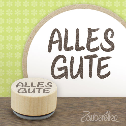 Midi-Textstempel "Alles Gute"