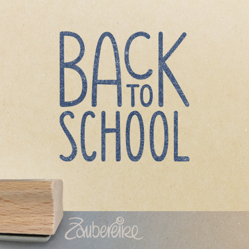 Textstempel-Motiv Back to School