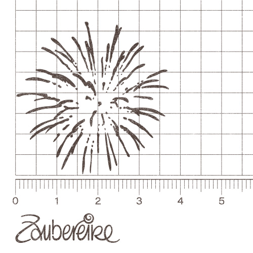 Motivstempel mit Feuerwerk