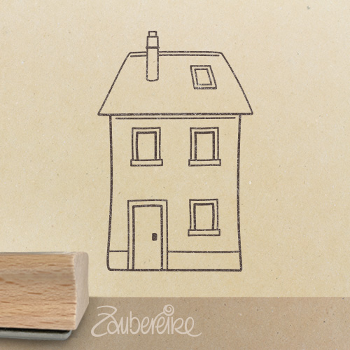 Motivstempel - Haus (Seitenansicht)