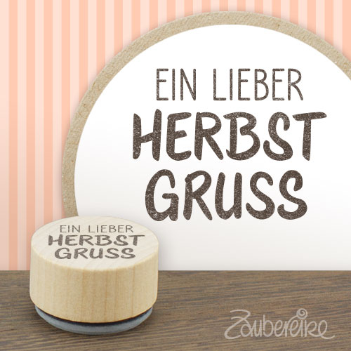Midistempel "Ein lieber Herbstgruß"