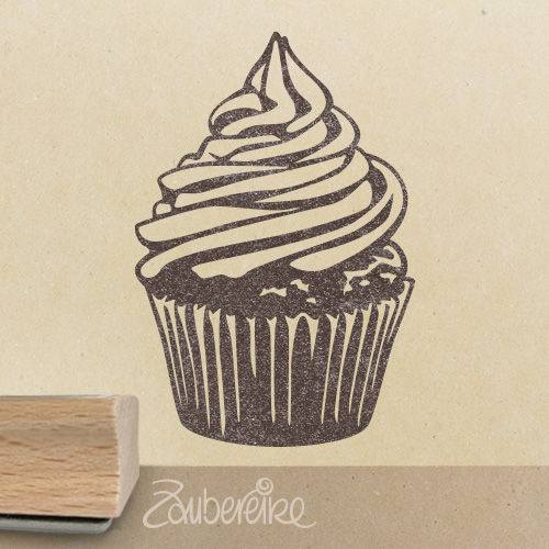 Motivstempel - Großer Cupcake