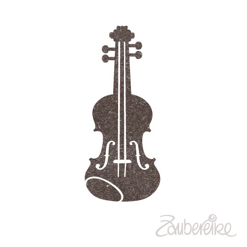 Ministempel Geige