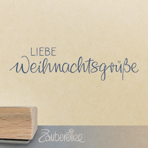 Textstempel - Liebe Weihnachtsgrüße