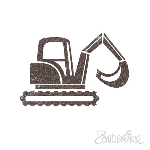 Ministempel Bagger