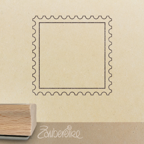 Motivstempel - Großer Kontur-Briefmarkenrand