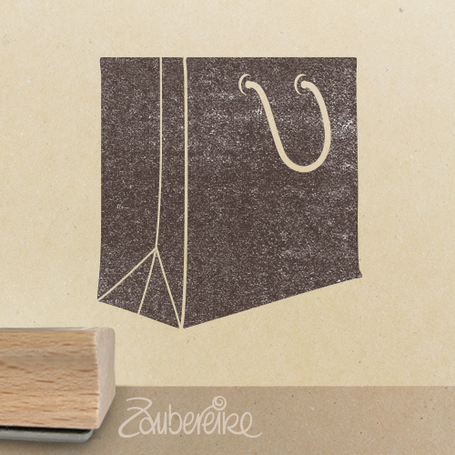 Motivstempel - Papiertasche