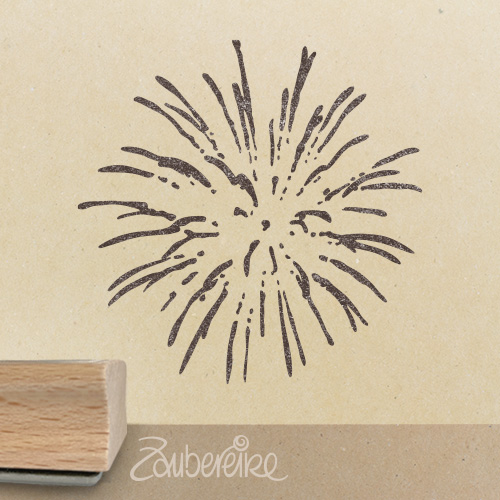Motivstempel mit Feuerwerk