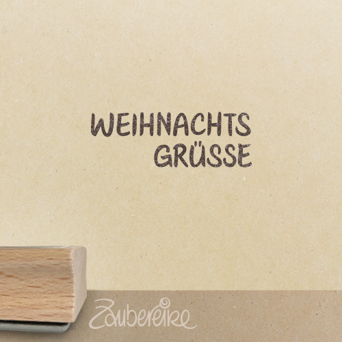Textstempel - WEIHNACHTS GRÜSSE (Minitext)