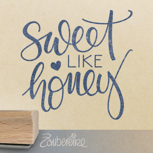 Textstempel - Sweet like honey