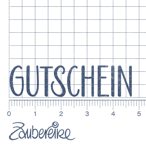 Stempelmotiv "Gutschein"