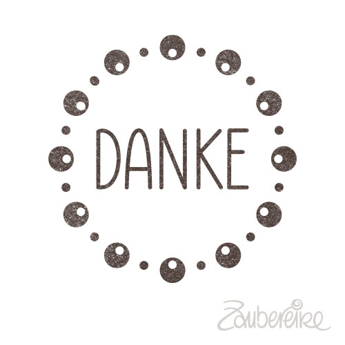 Midistempel "DANKE"