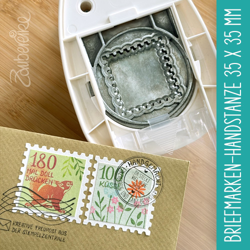 Briefmarken-Handstanze von unten