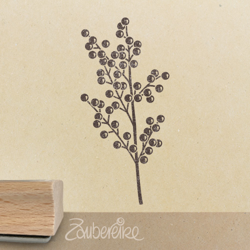 Motivstempel - Zweig mit Beeren