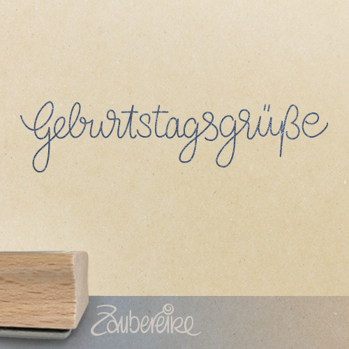 Textstempel "Geburtstagsgrüße"