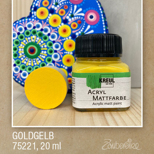 21 Goldgelb - Kreul Acryl Mattfarbe, 20 ml