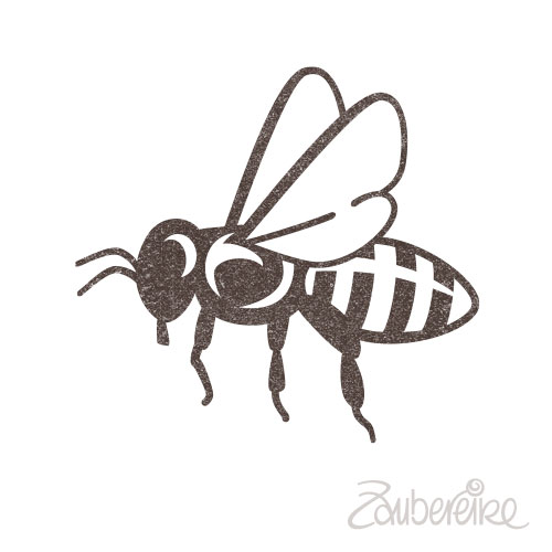 Ministempel fliegende Biene