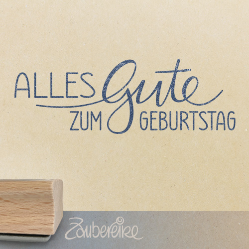 Textstempel "Alles Gute zum Geburtstag"