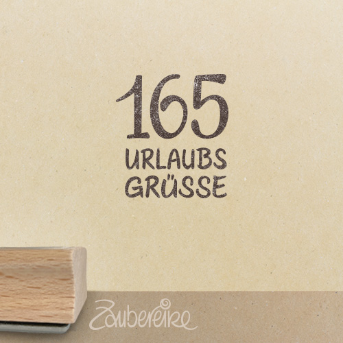 Textstempel - 165 Urlaubsgrüße